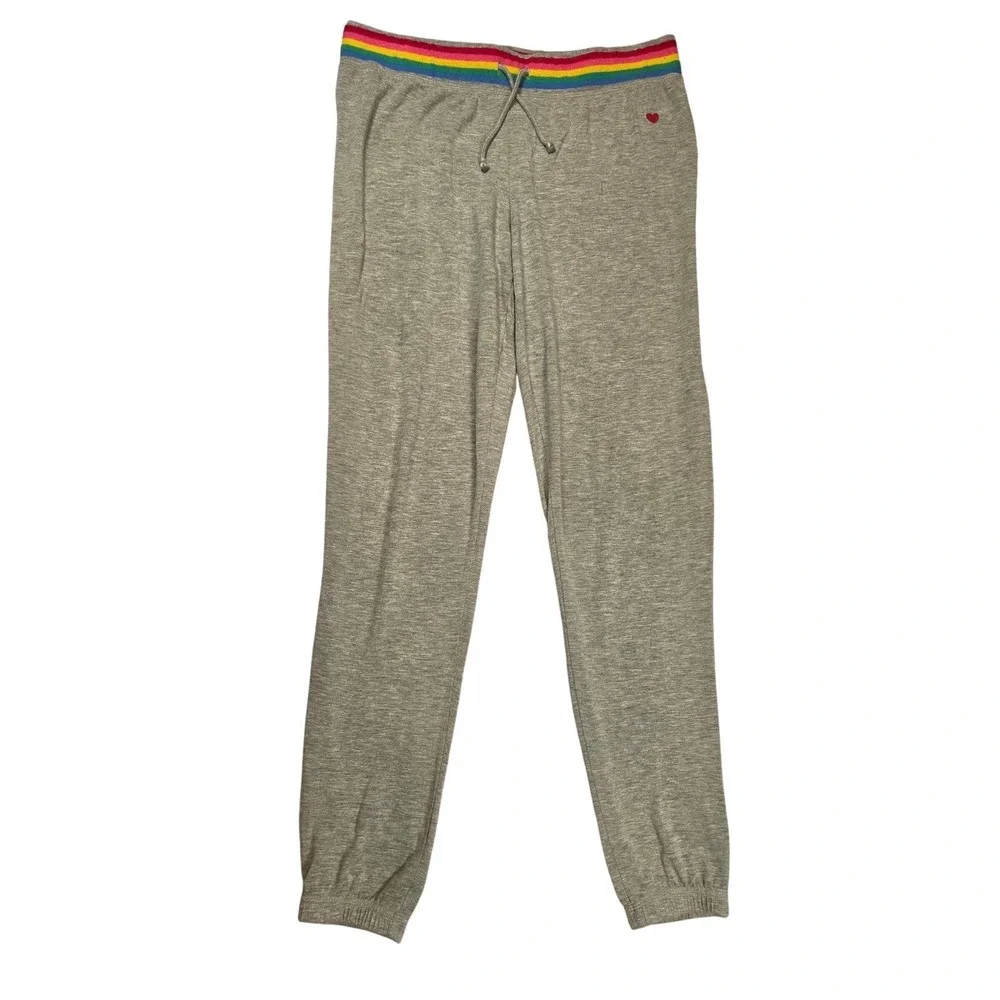 p.j. salvage Rainbow Grey PJ Pants L Soft Casual Relax Comfortable Sleep Lounge‎